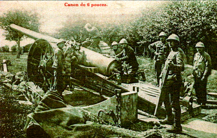 BL 6 inch Gun Mk VII 1418 Armée Belge Belgisch Leger