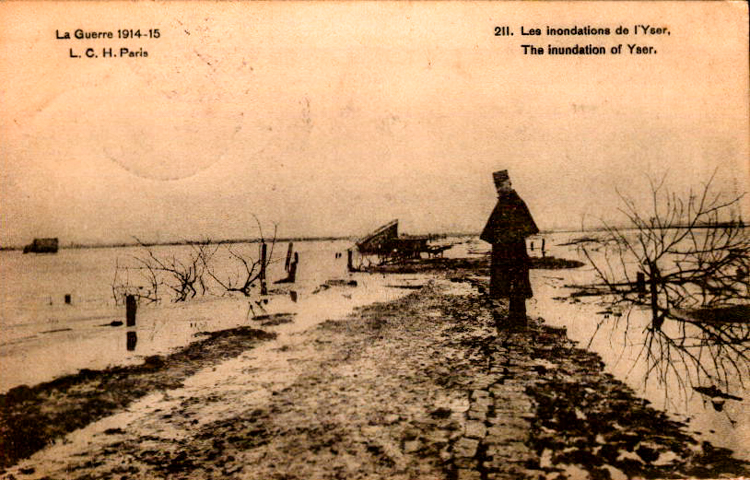 Yser – Inundation of Yser – 1914 – Armée Belge Belgisch Leger